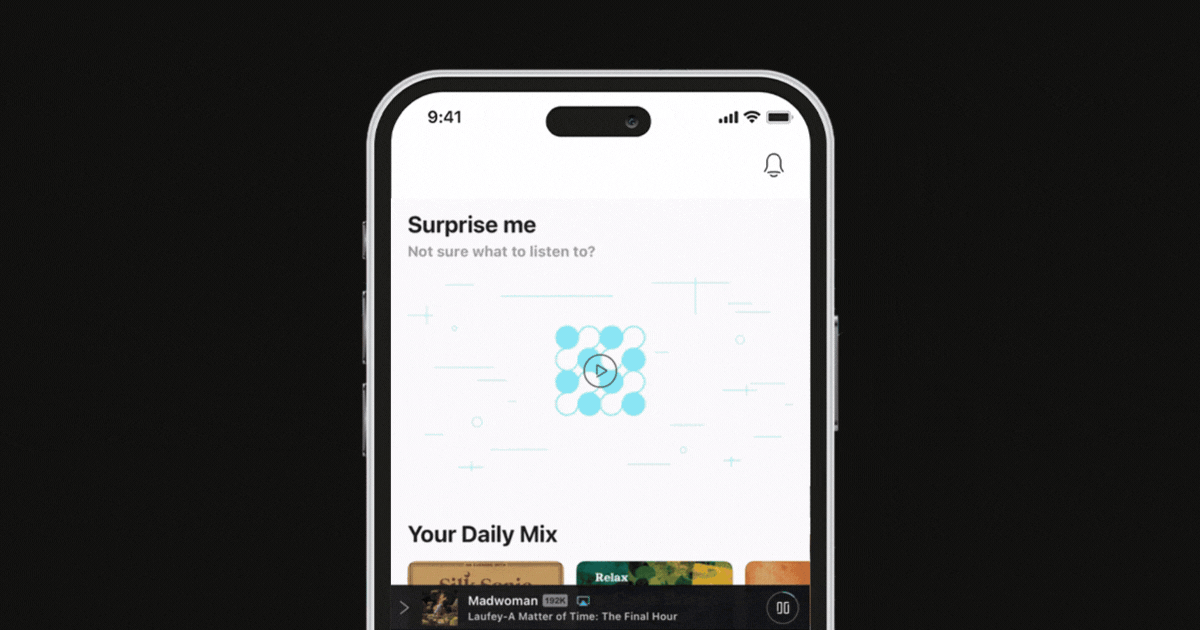 Surprise Picks feature showing randomized daily song recommendations